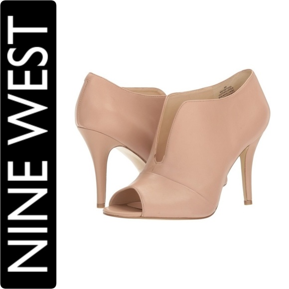 Nine West Shoes - NEW Nine West Artissa Nude Leather Stiletto Bootie